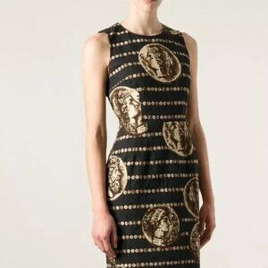 New Dolce & Gabbana Printed Knee Length Dress